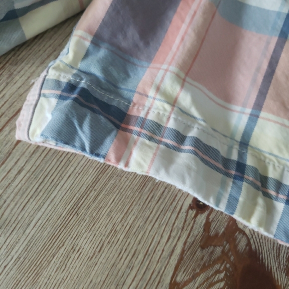 Y2K Hollister Shorts Mens 30 Plaid Baggy Beach Street Button Fly - Picture 7 of 9